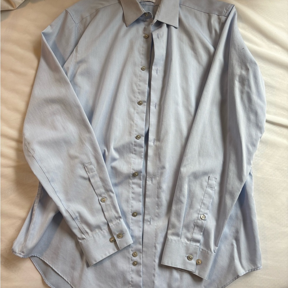 Calvin Klein Men's Sky Blue Dress Shirt